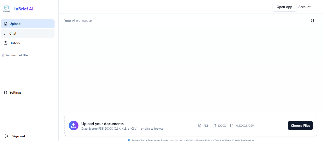 InBrief screenshot 2