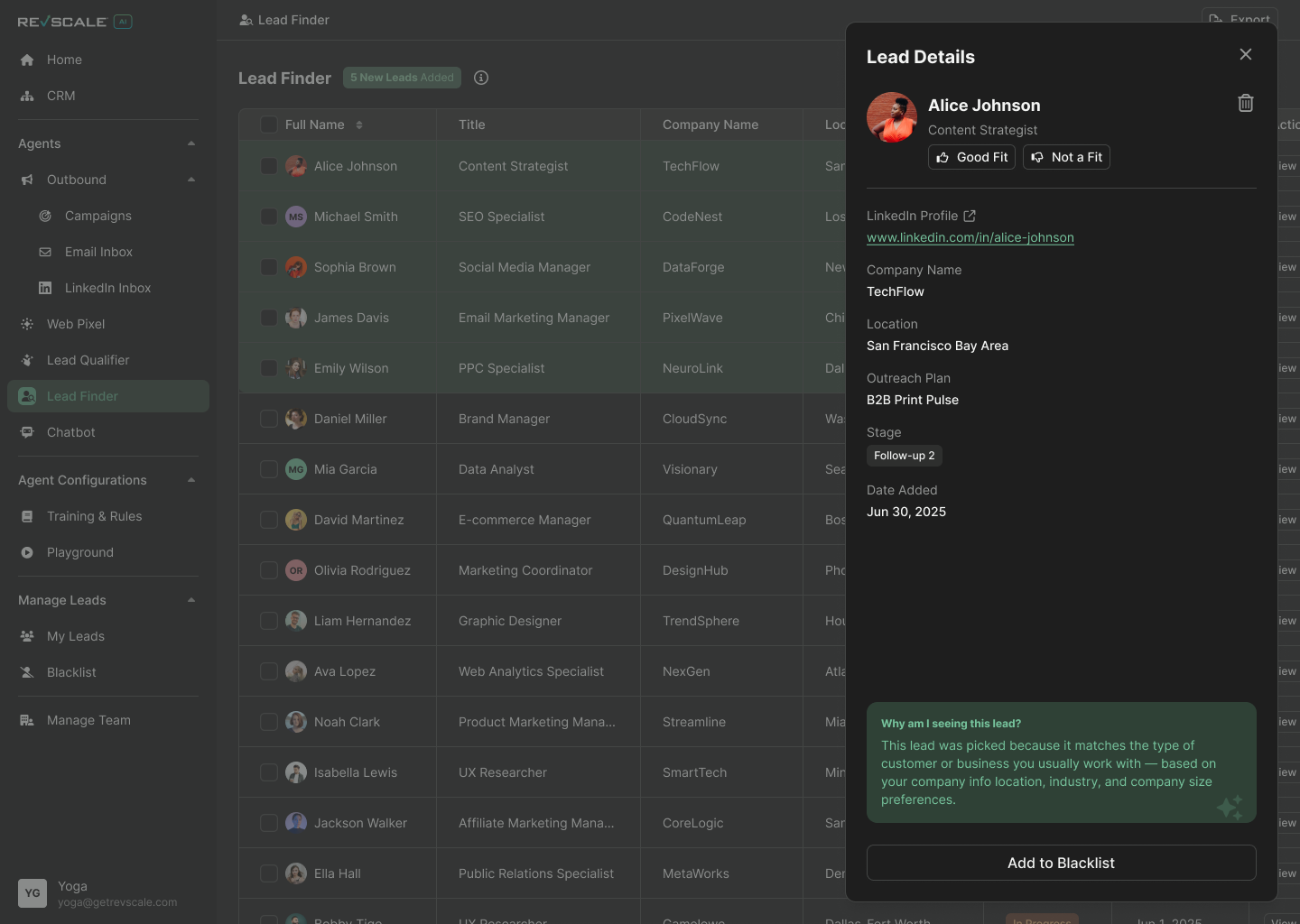 Revscale v3 - AI Agents screenshot 2