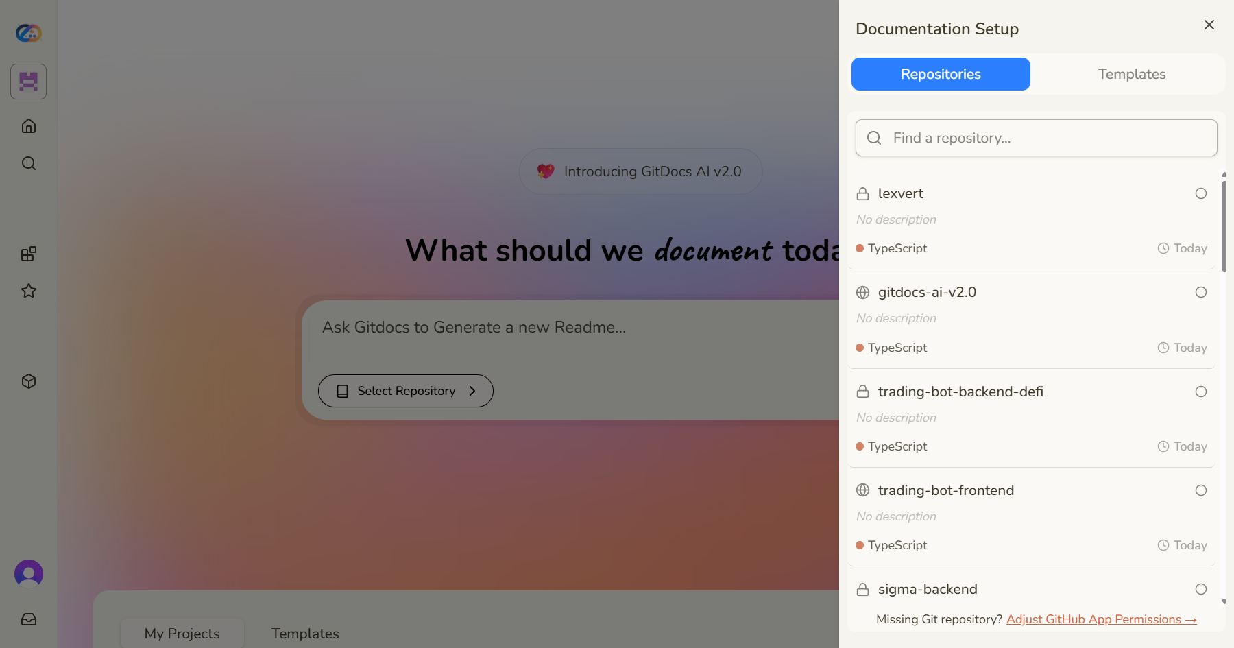 Gitdocs screenshot 3