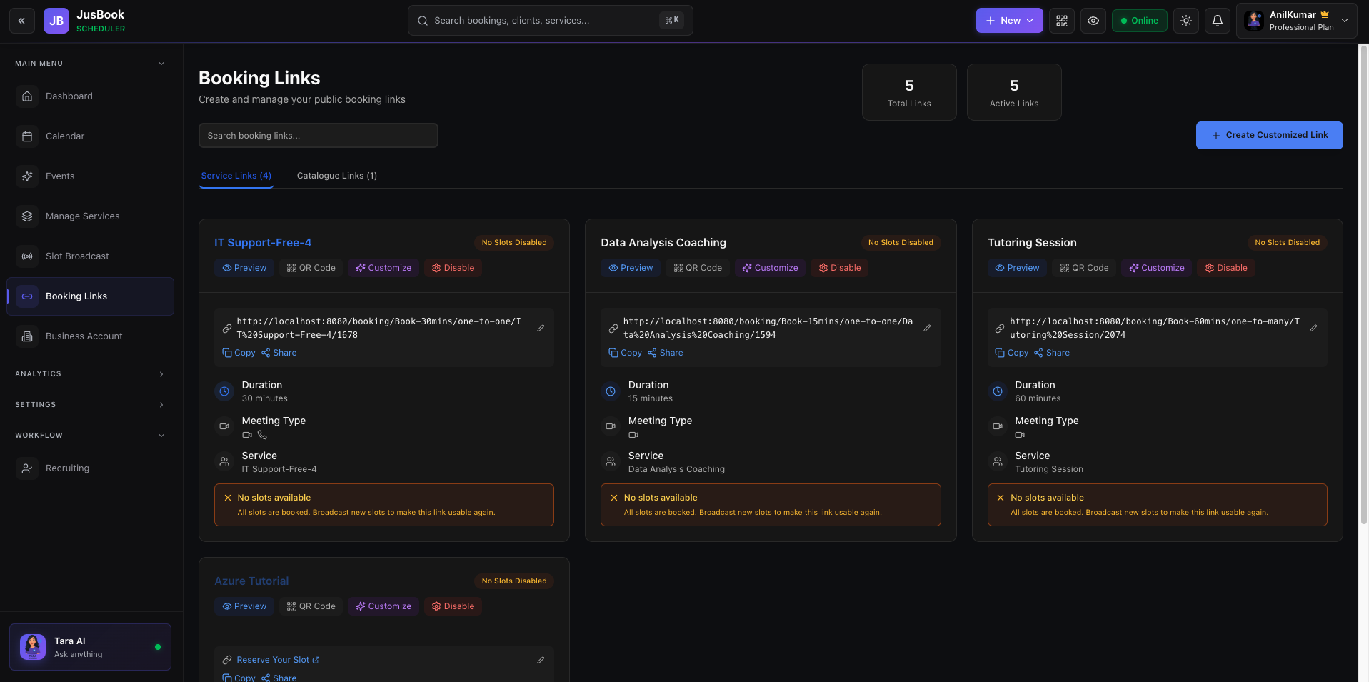 JusBook - Scheduler screenshot 3