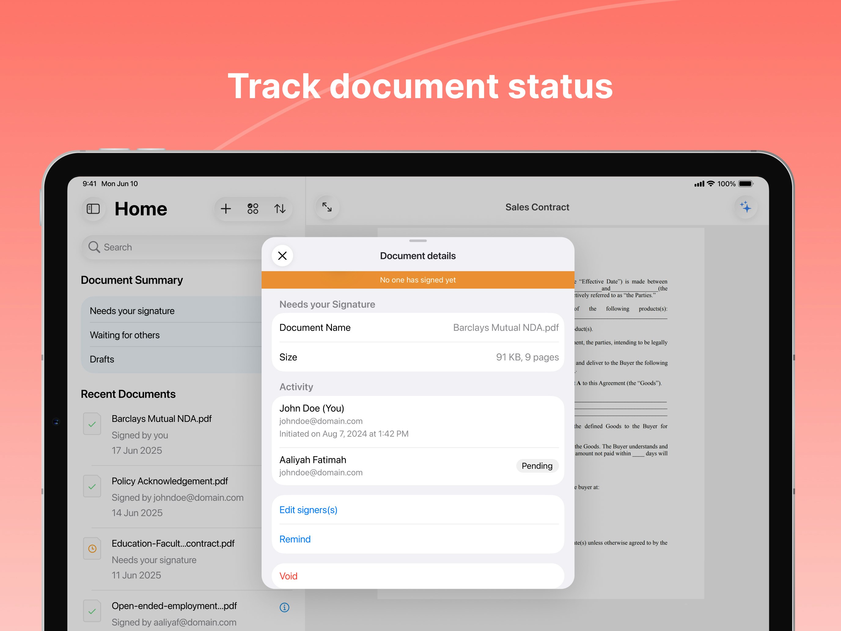 Signeasy: Al-Powered eSign app screenshot 4