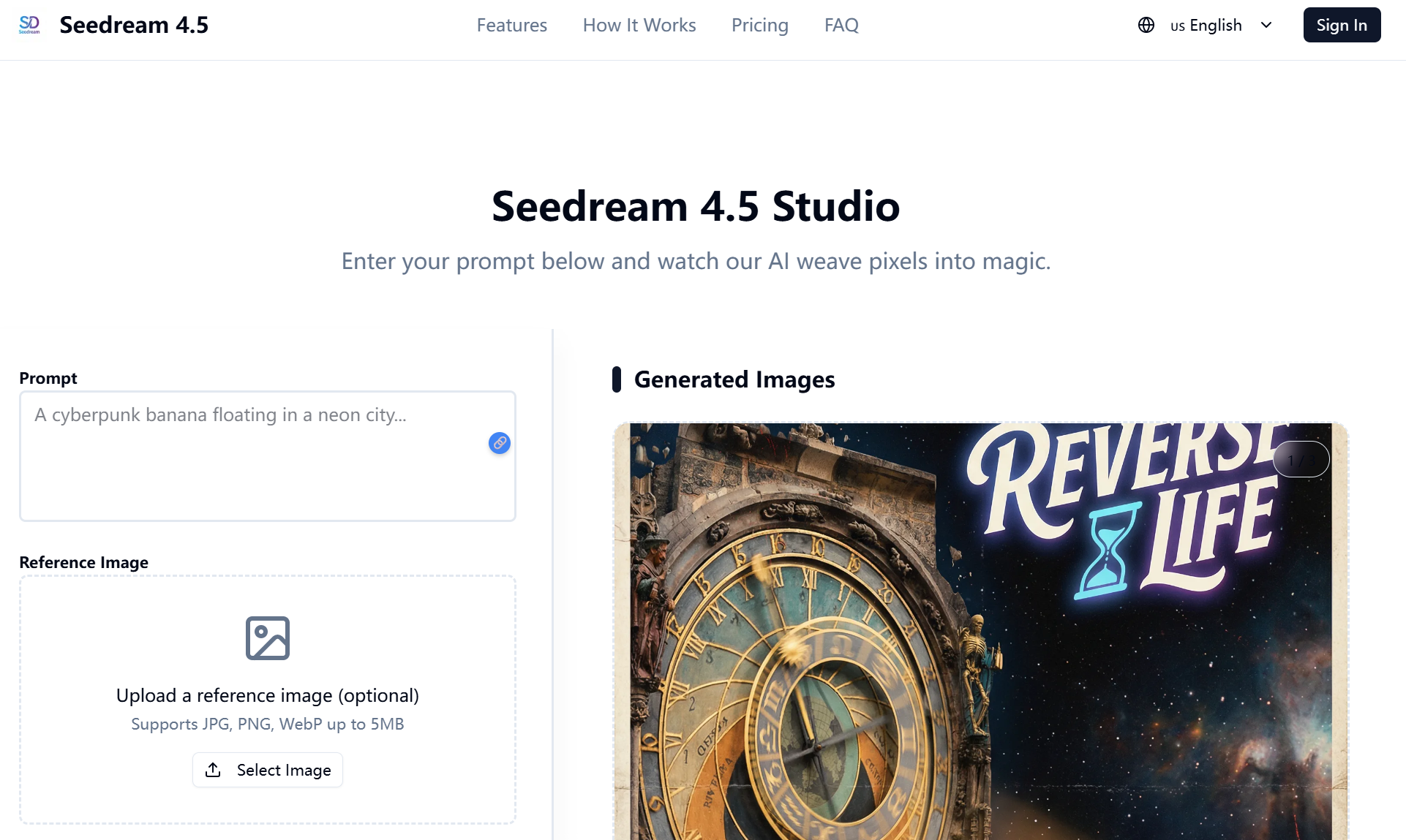 Seedream 4.5 screenshot 3