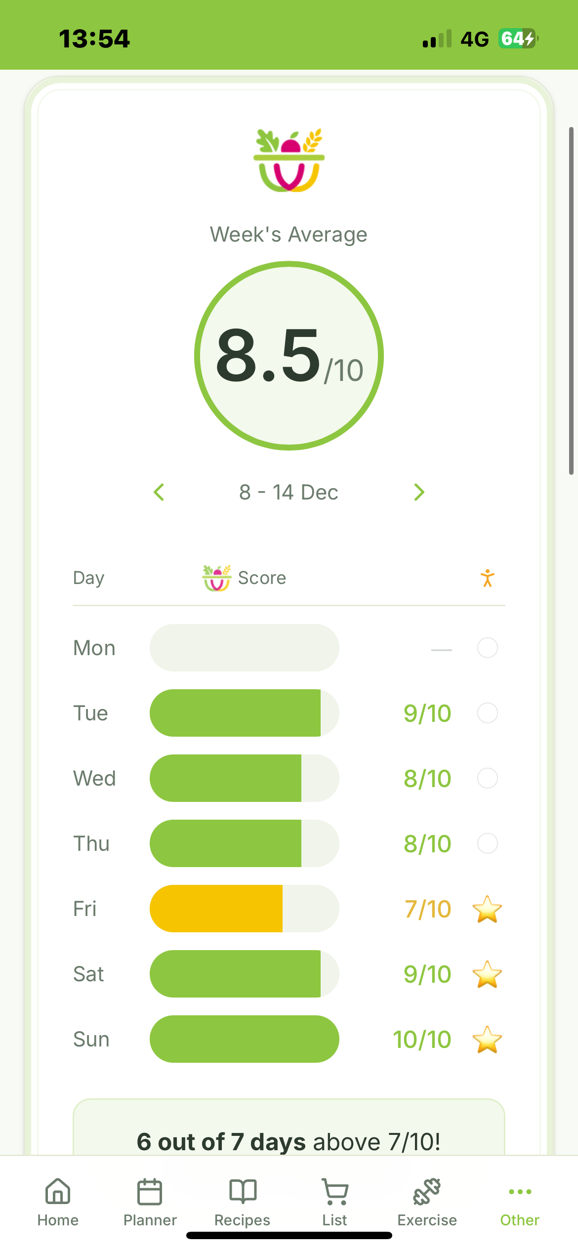 AI health planner aligned to user goals screenshot 7