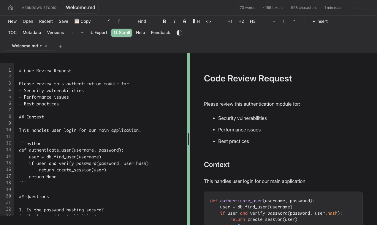 Markdown Studio screenshot 7