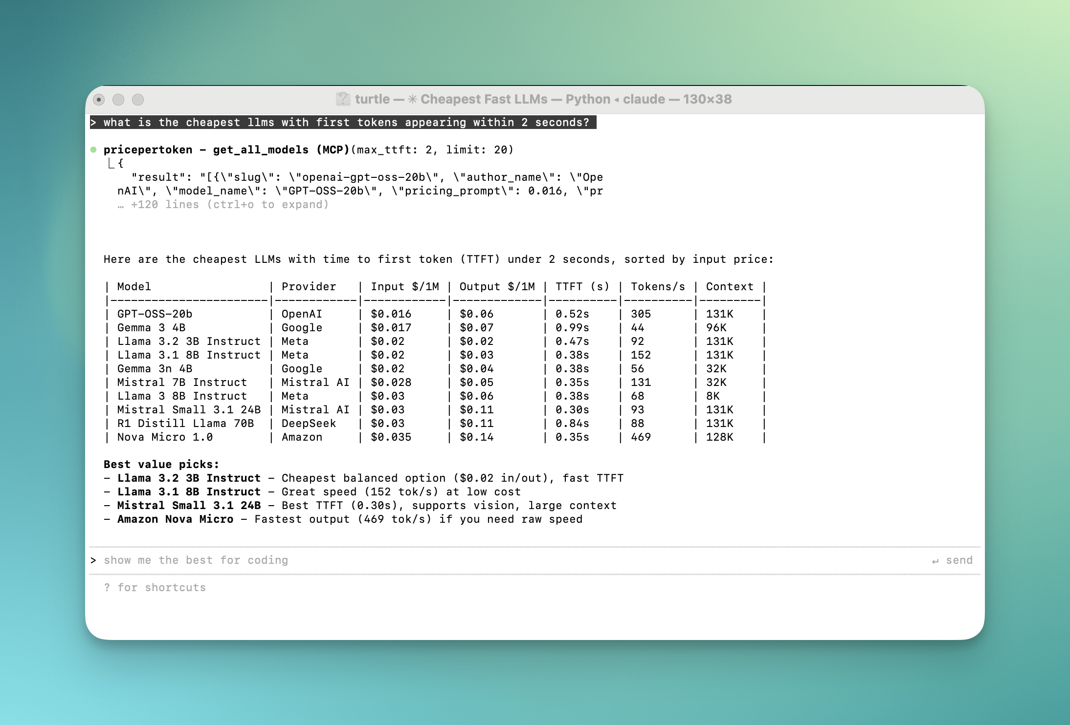 Price Per Token screenshot 2