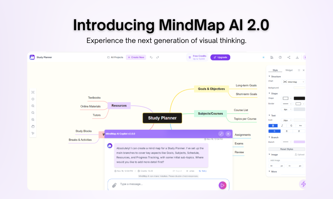 MindMap AI 2.0 screenshot 1