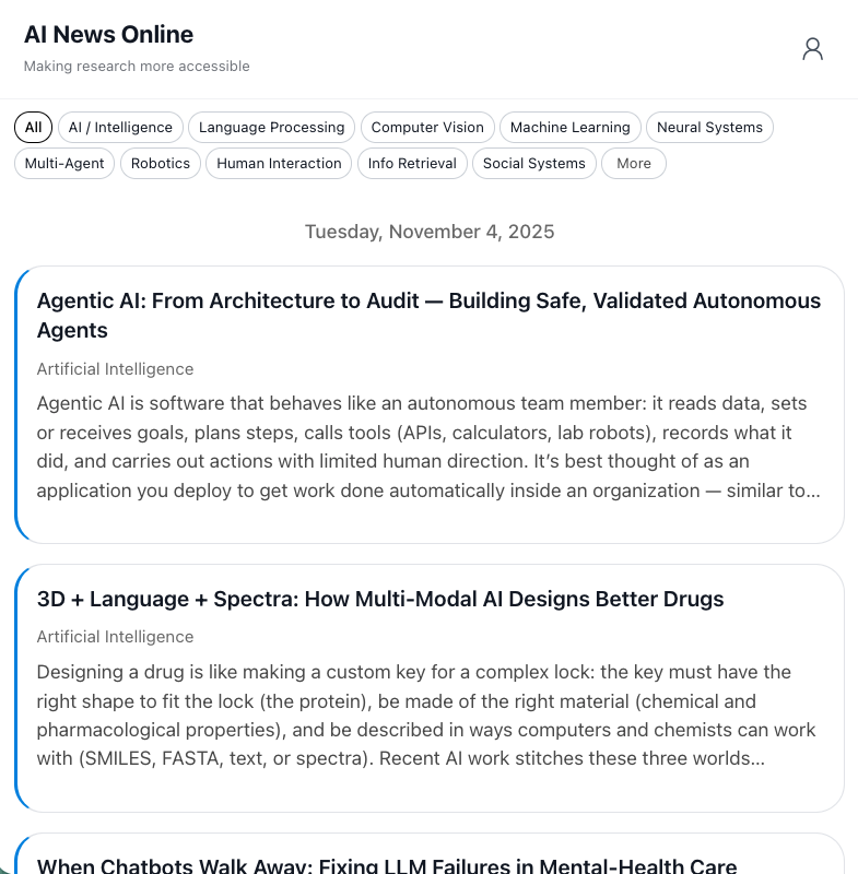 AI News Online screenshot 1