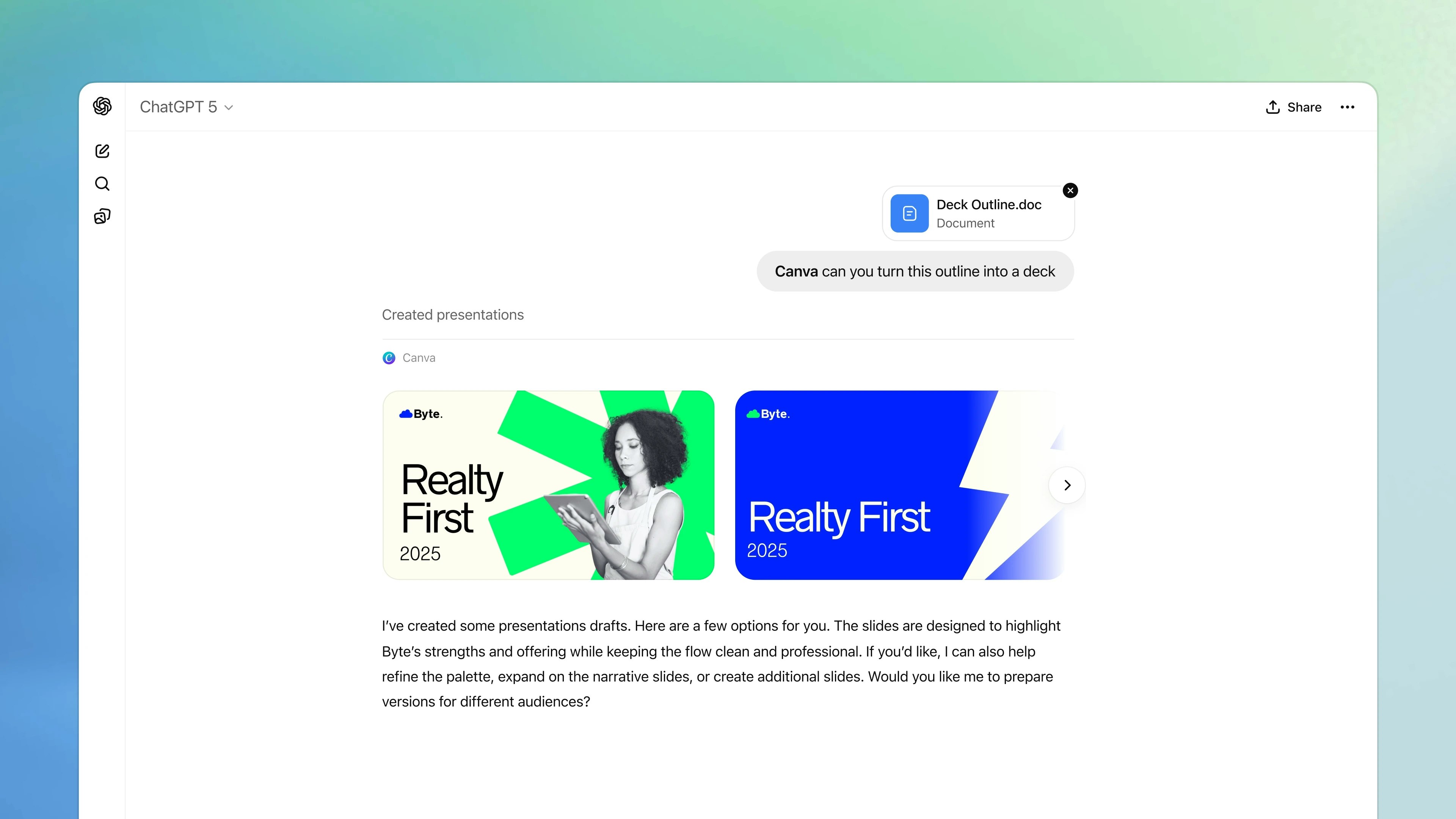Apps in ChatGPT screenshot 2