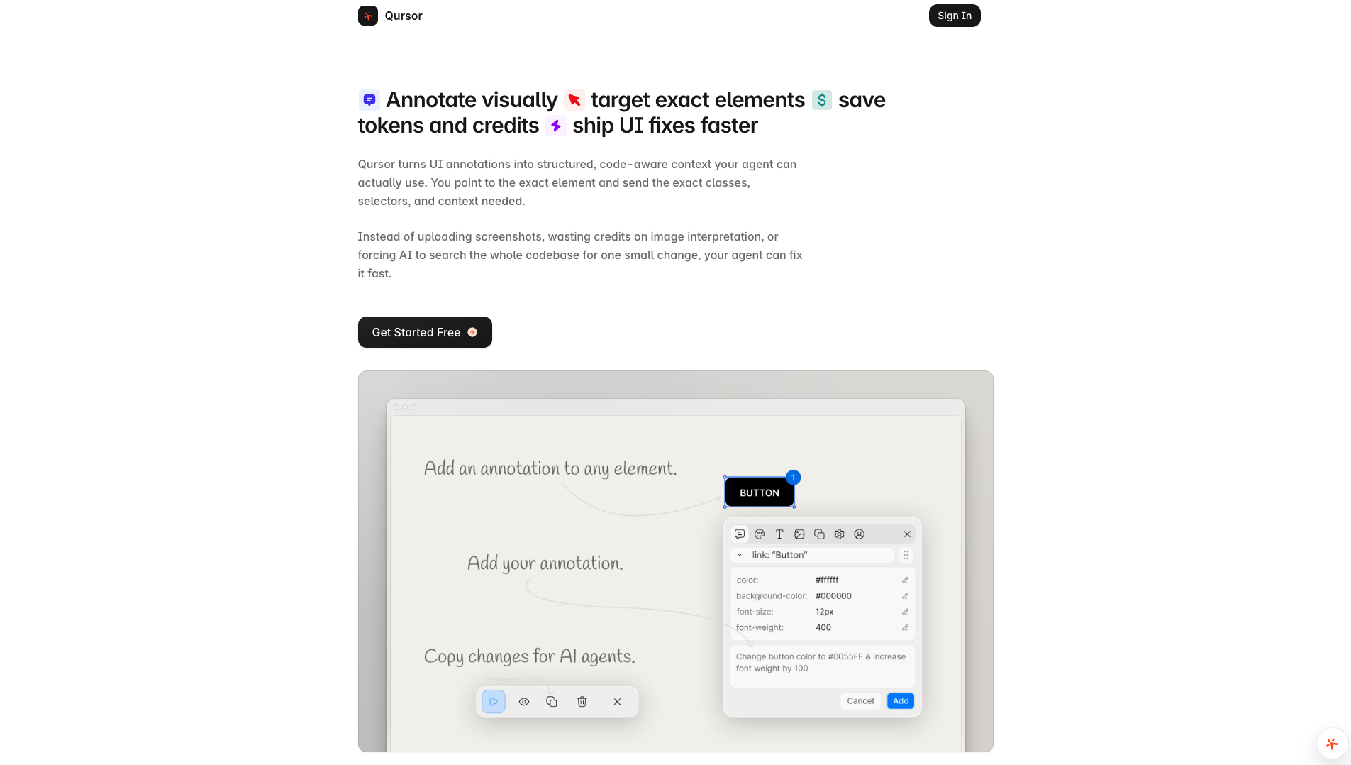 Qursor screenshot 1