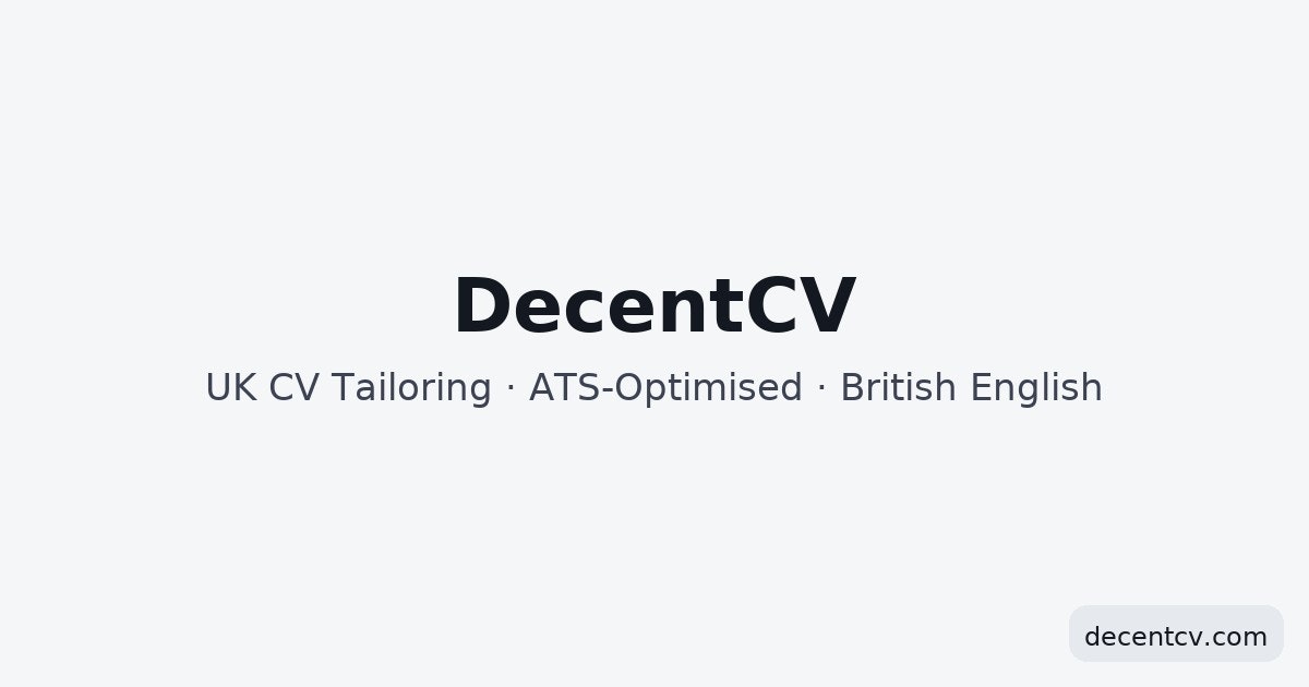 DecentCV screenshot 1