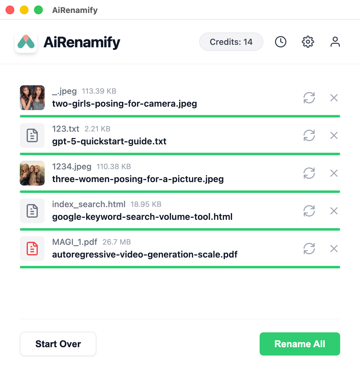 AiRenamify screenshot 1