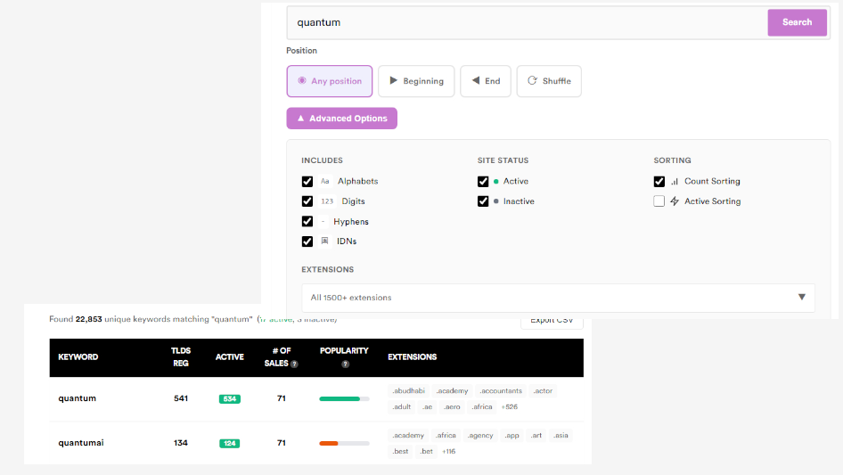 DomainBFF screenshot 2