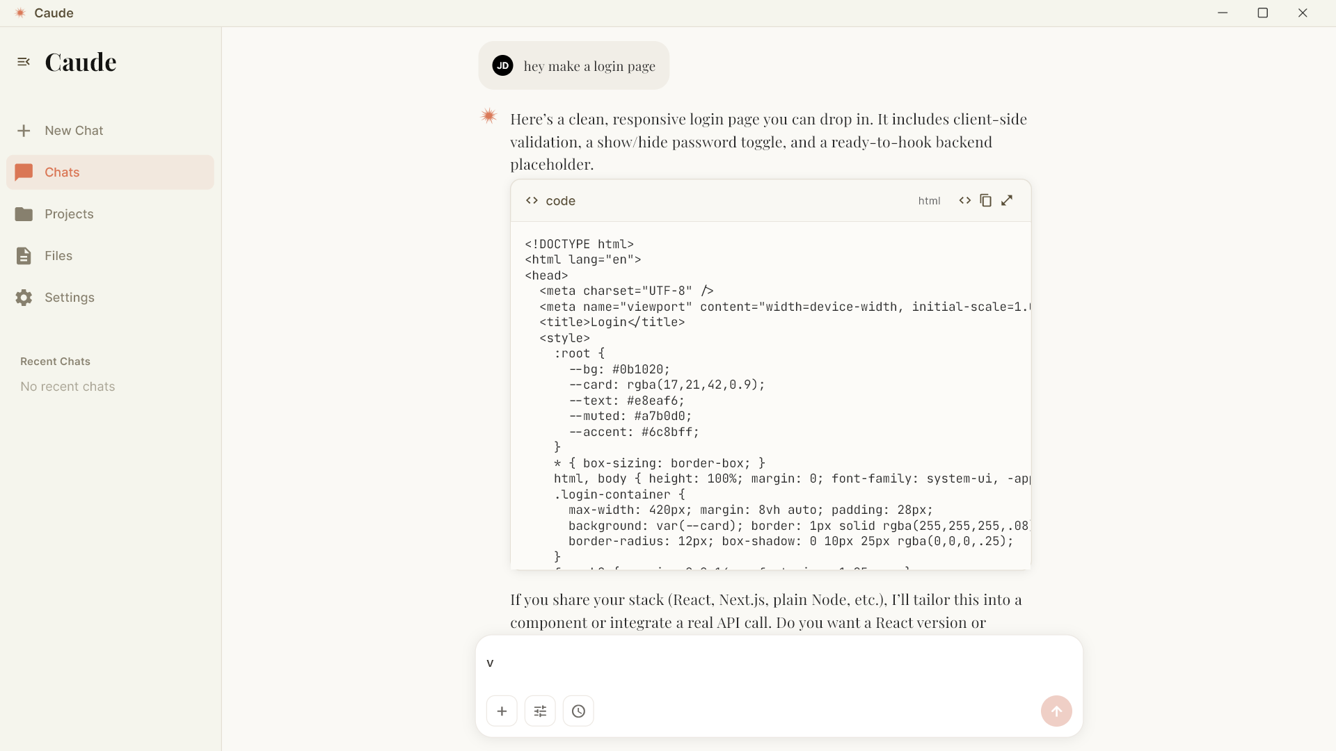 CAUDE screenshot 5
