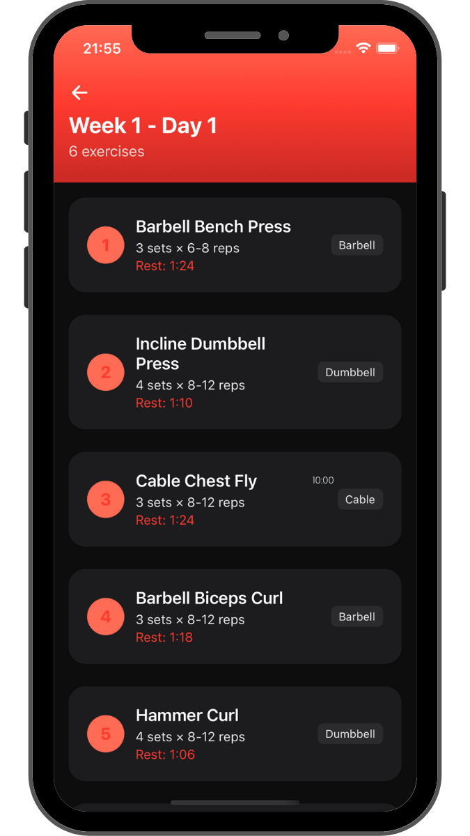 BenchRep for iOS & Android screenshot 4