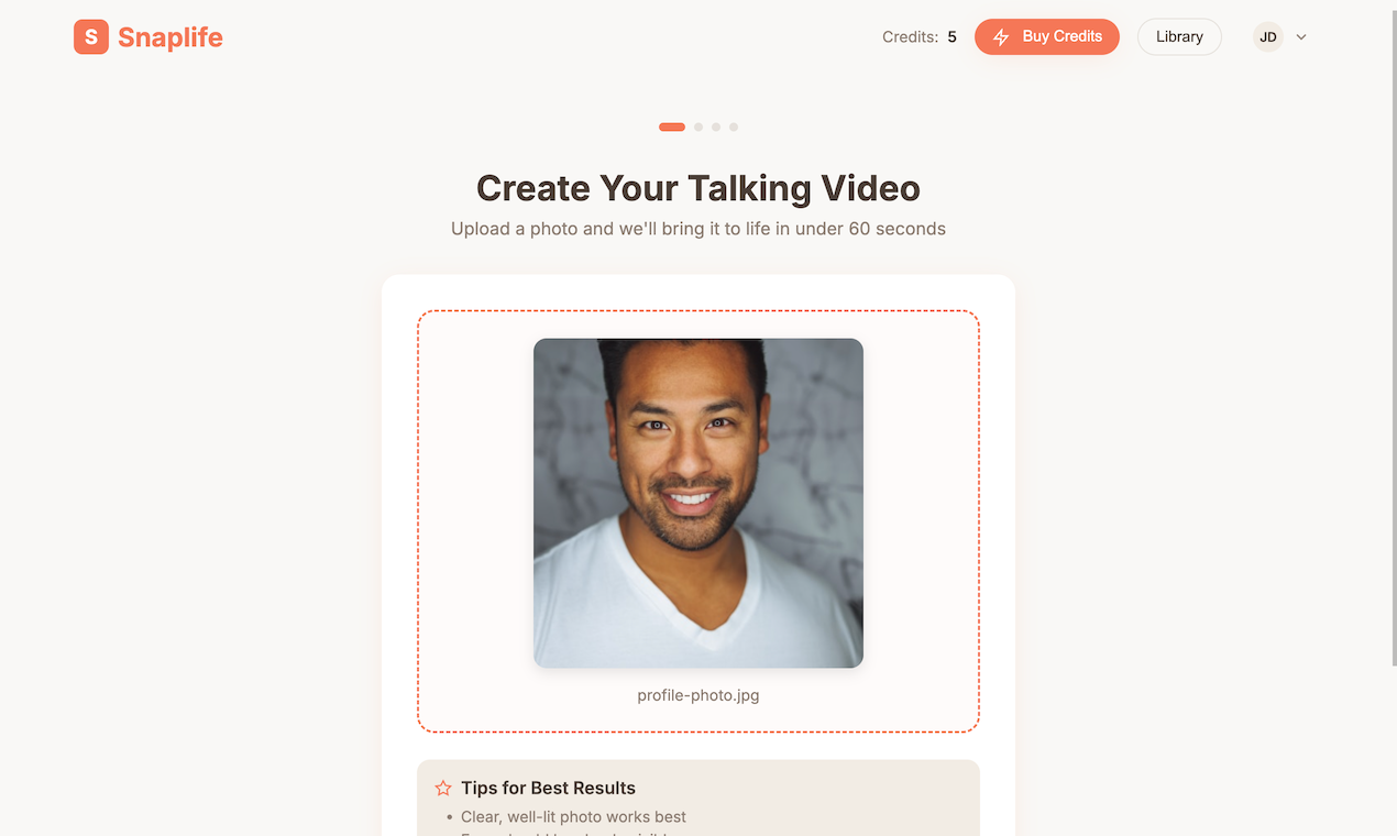 Snaplife AI screenshot 2