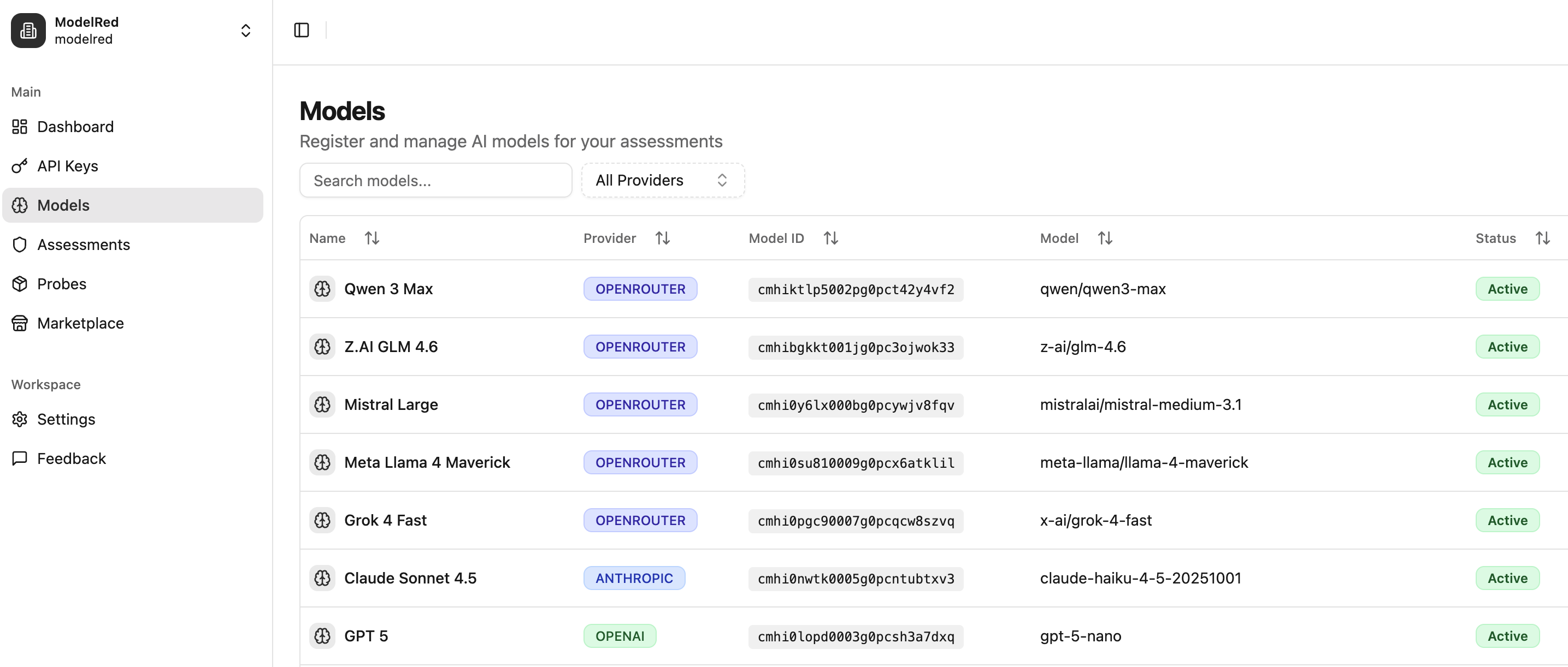 ModelRed screenshot 3