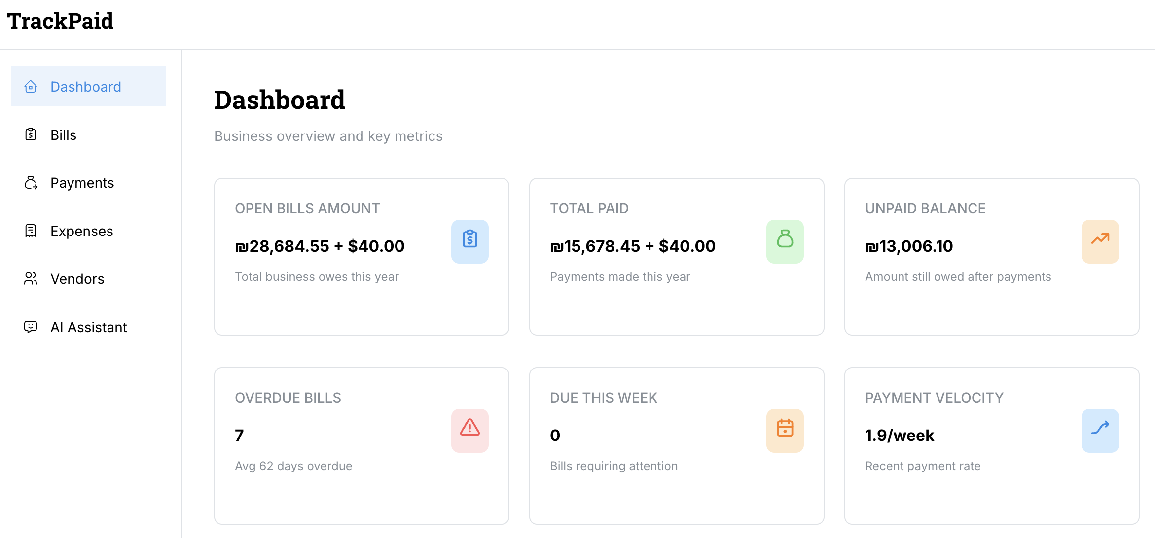 TrackPaid screenshot 1