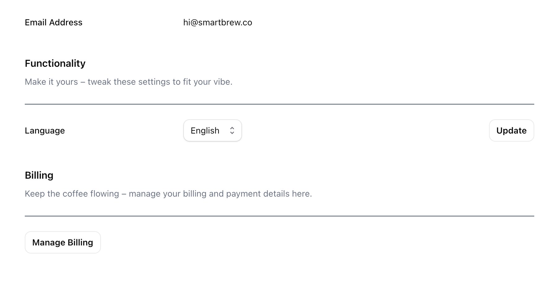 SmartBrew screenshot 2