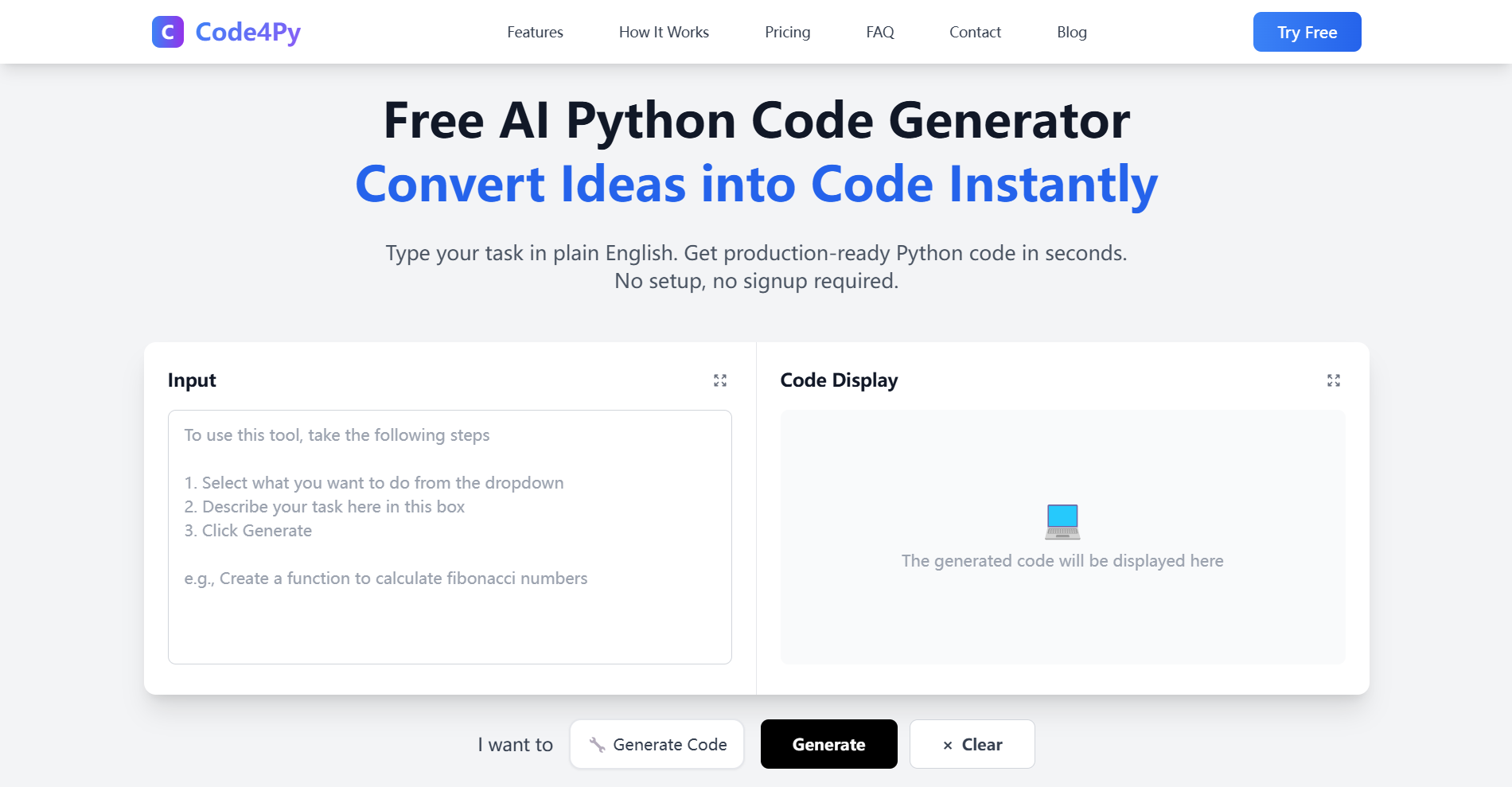 Code4Py screenshot 1