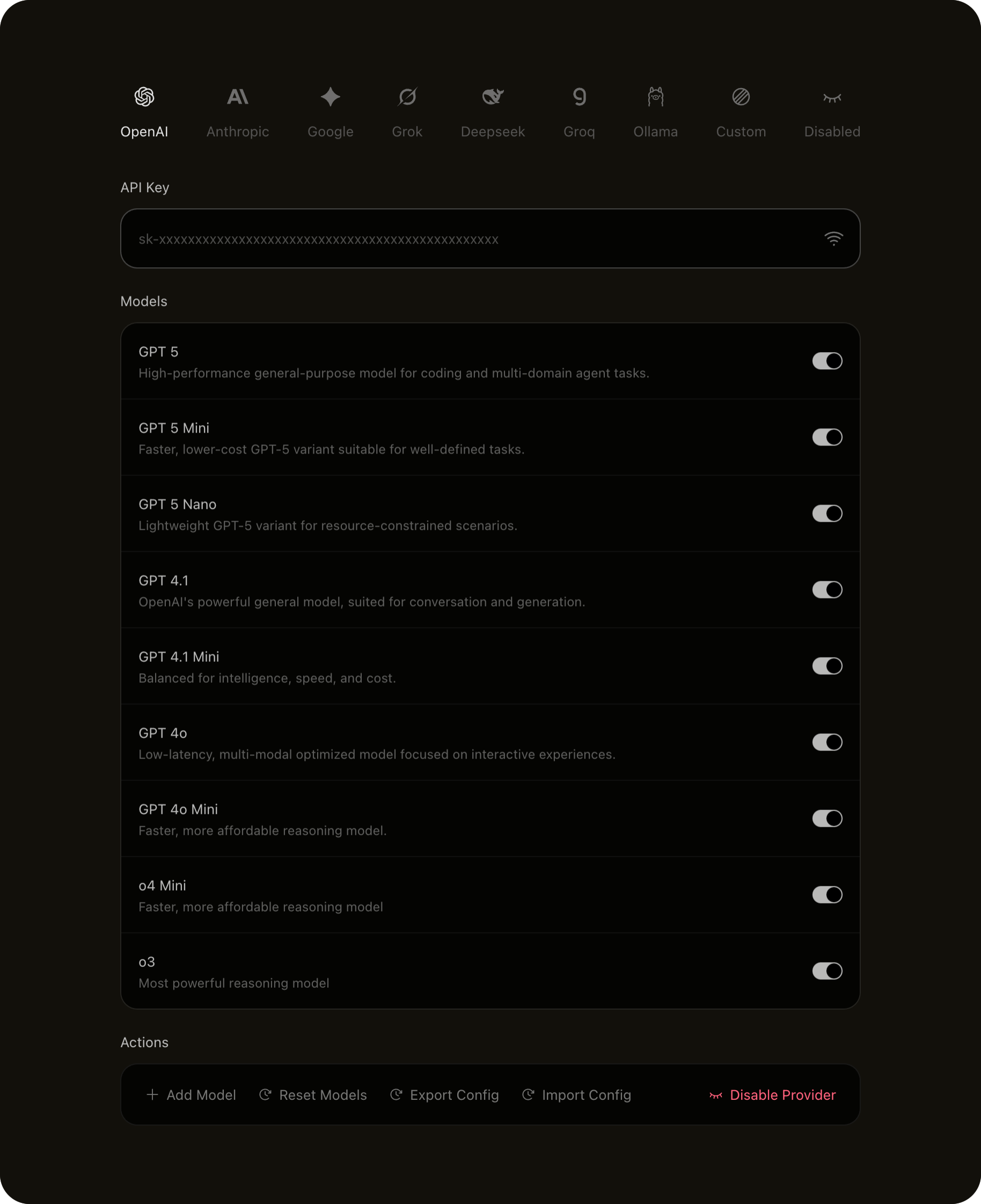 AI SDK Panel screenshot 2
