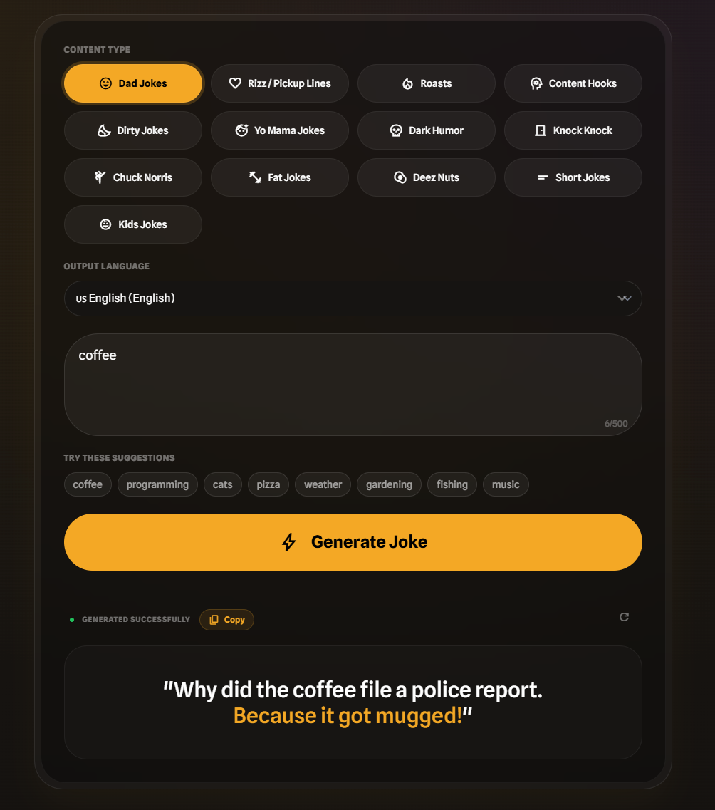 LaughGen screenshot 1