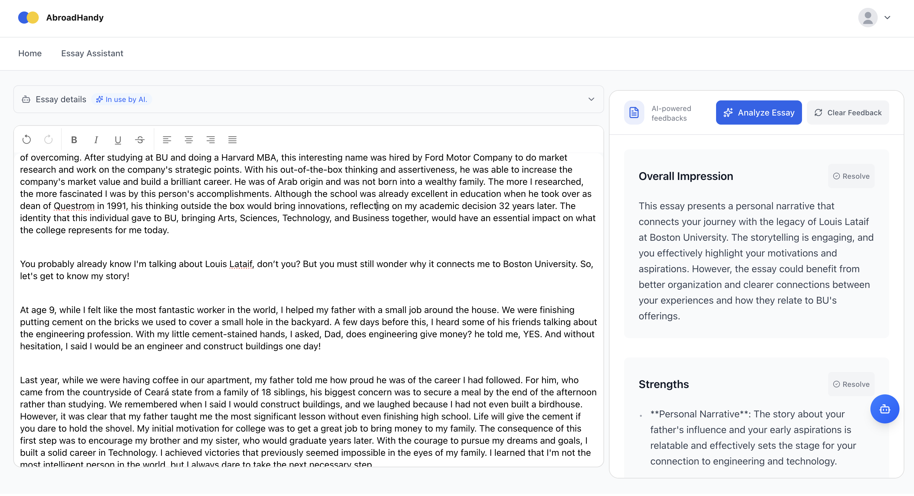 Abroad Handy screenshot 3