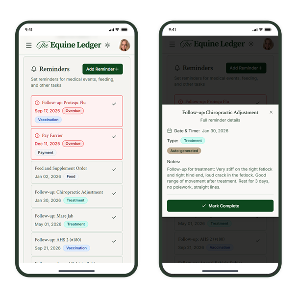 The Equine Ledger screenshot 5