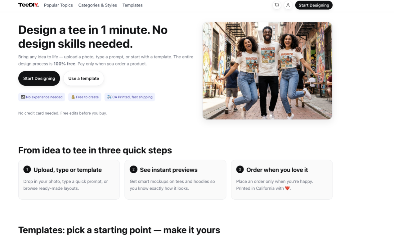 TeeDIY screenshot 1