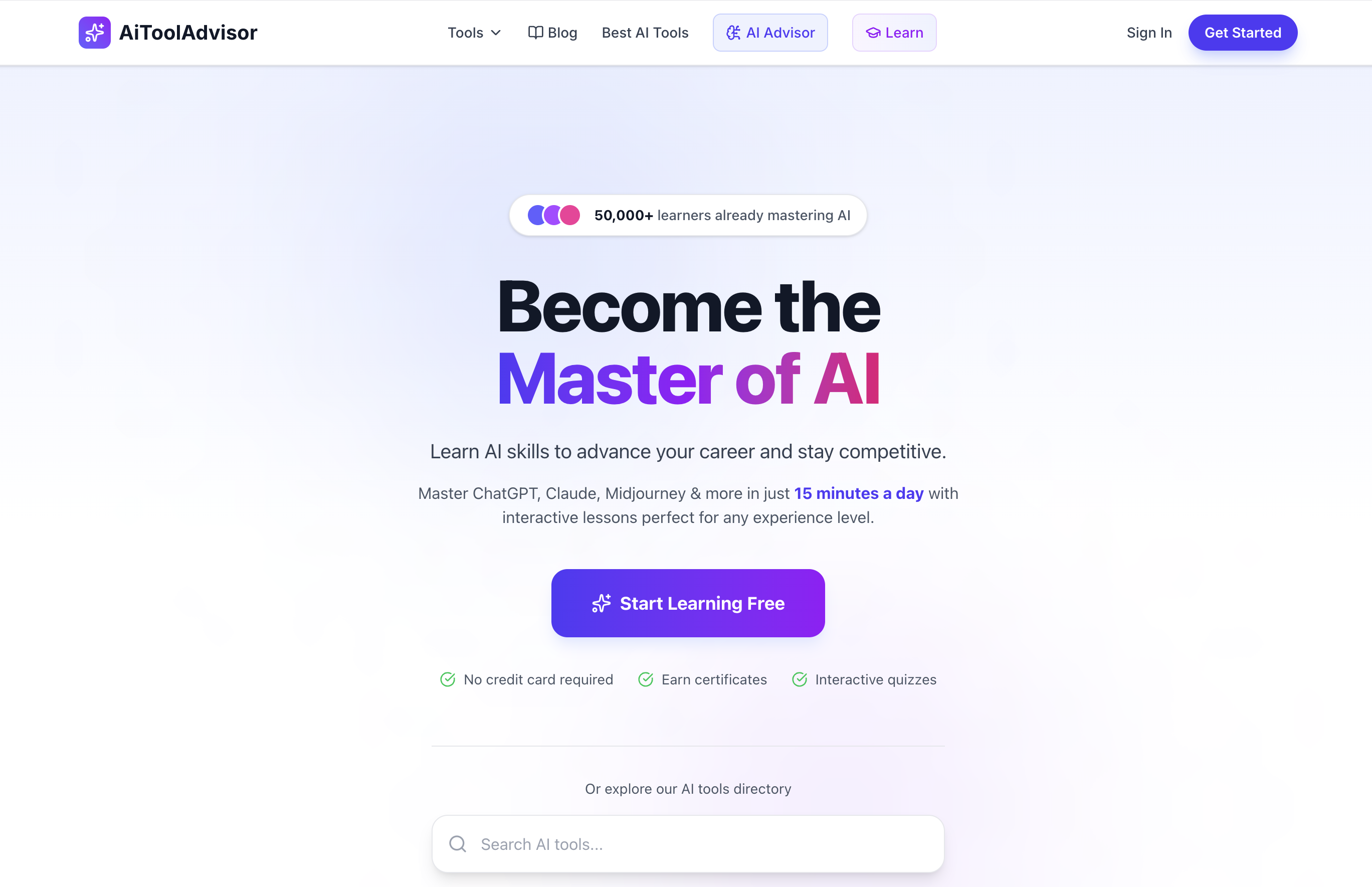 AiToolAdvisor screenshot 1