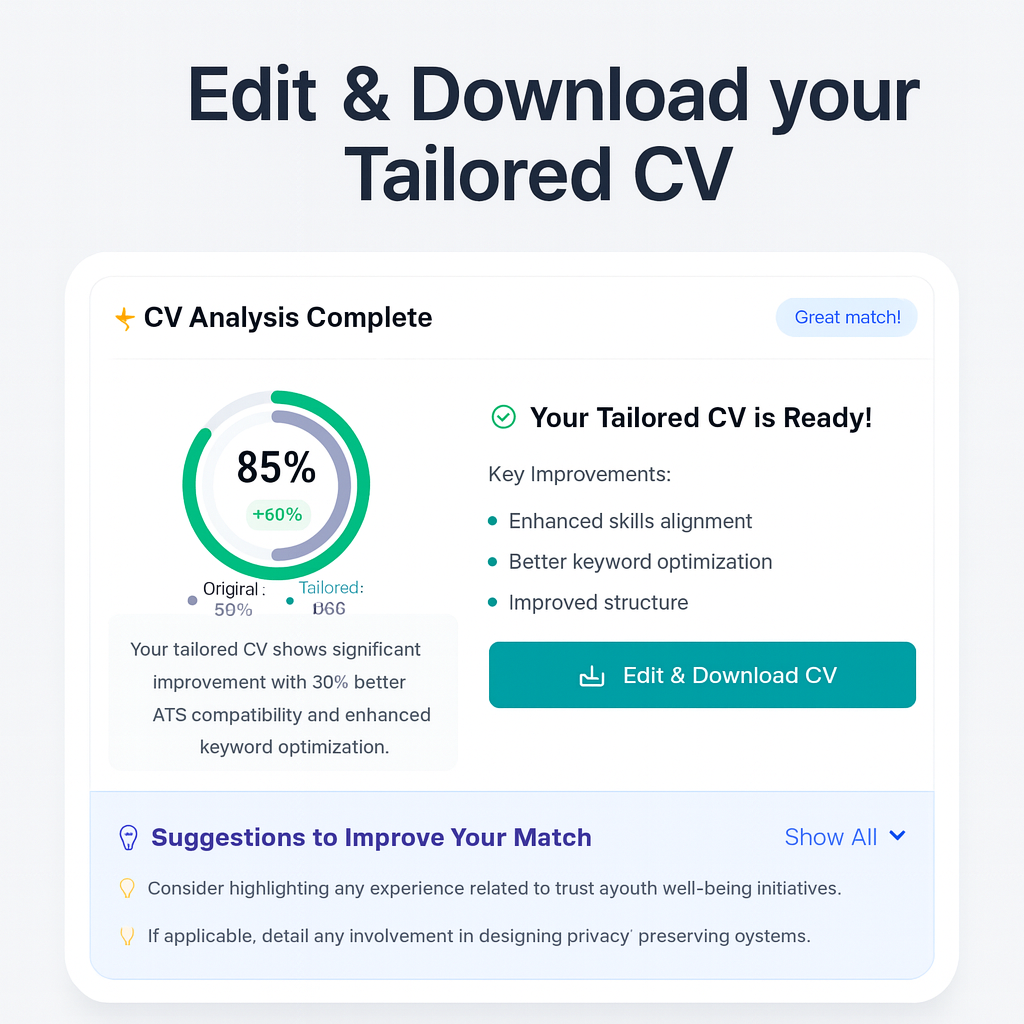 Tailor My CV screenshot 4