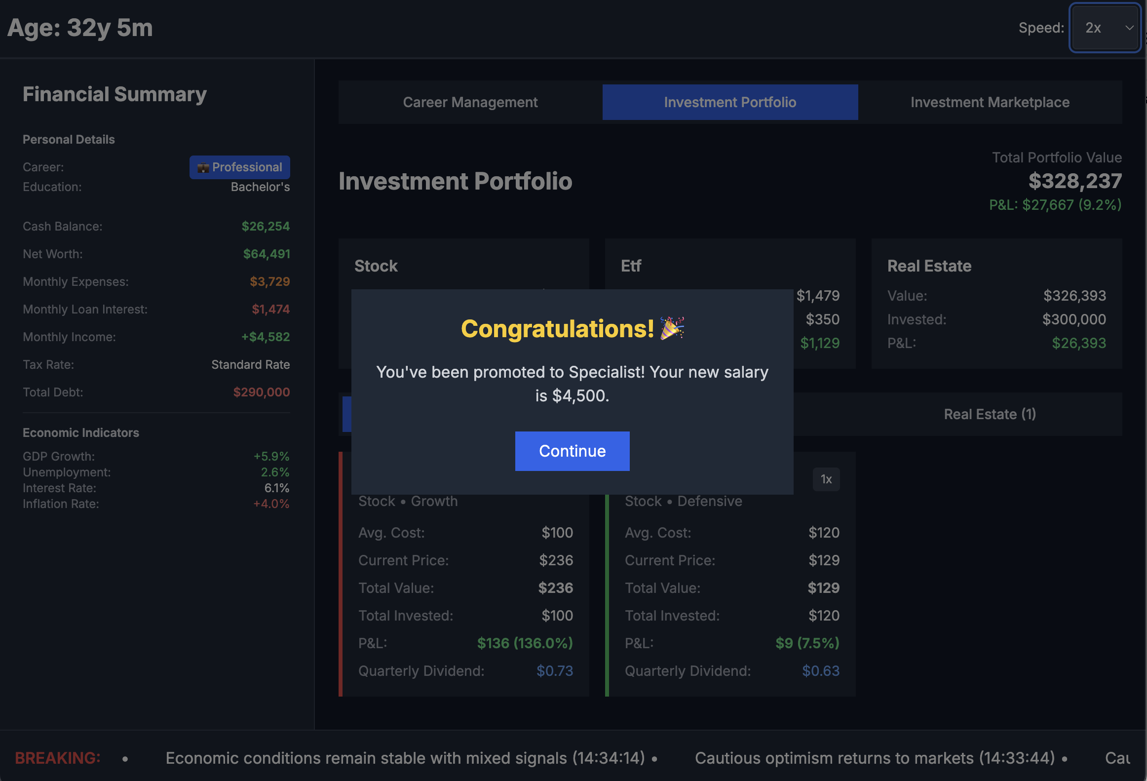 Financial Life Simulator screenshot 5
