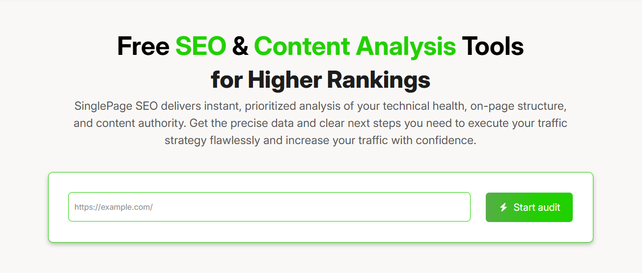 SinglePage SEO screenshot 1