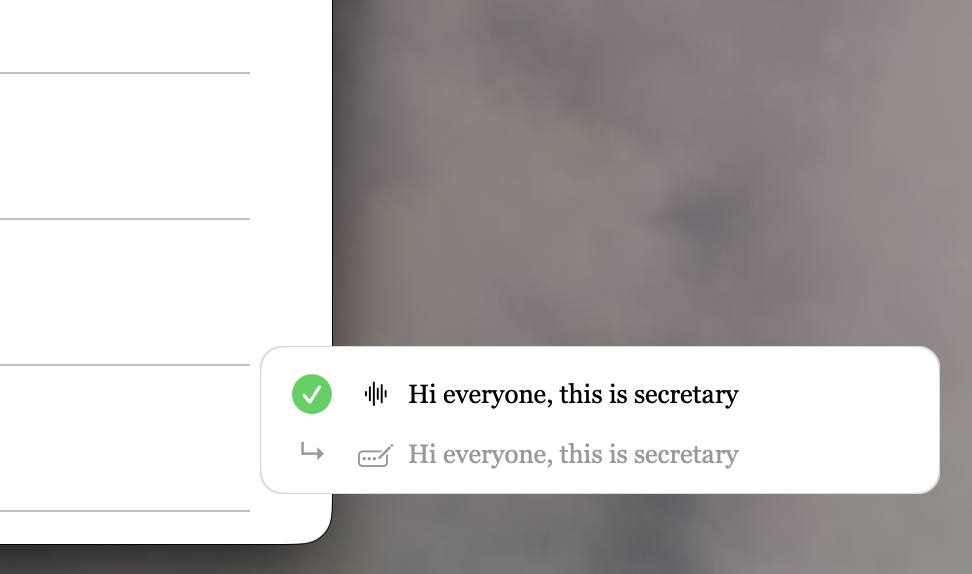 Secretary screenshot 2