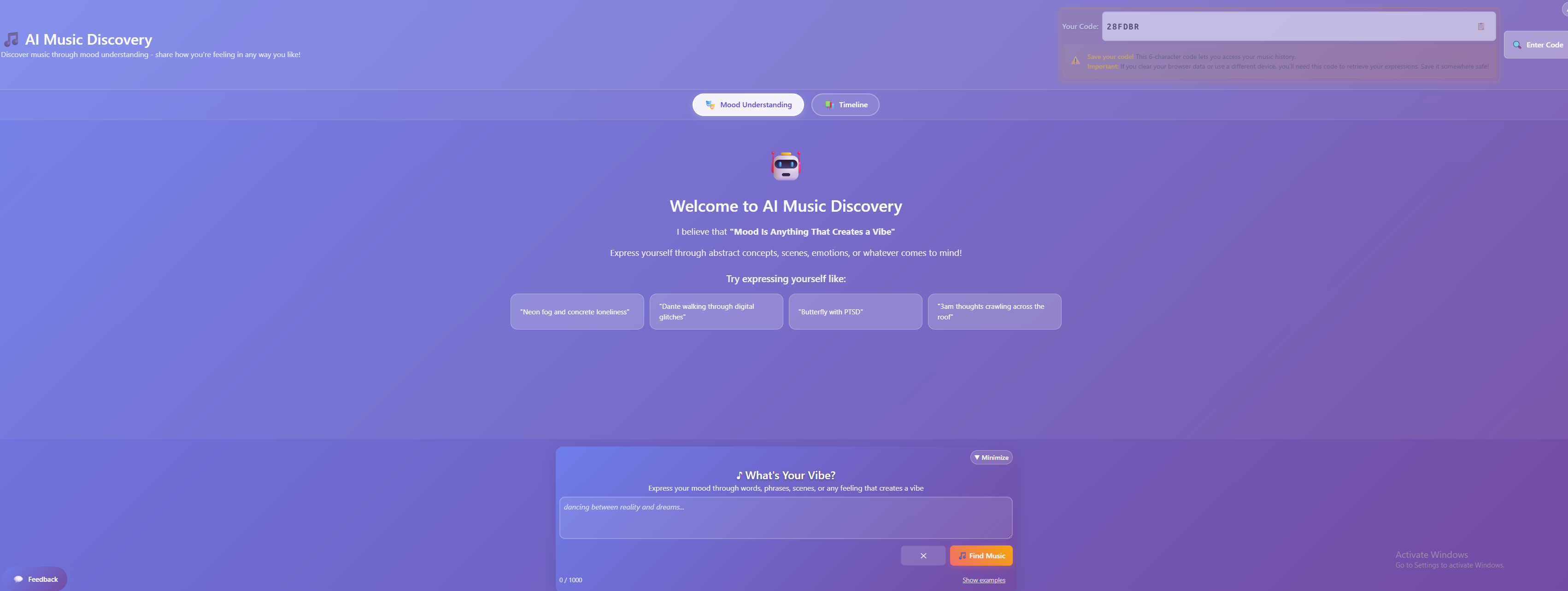 AI Music Discovery screenshot 1