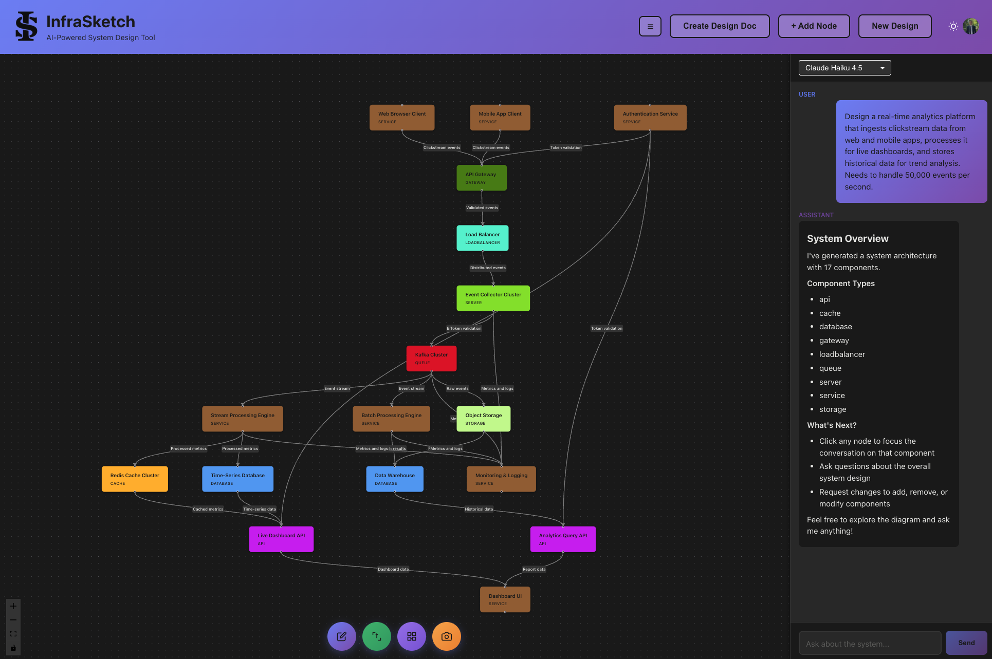 InfraSketch screenshot 3