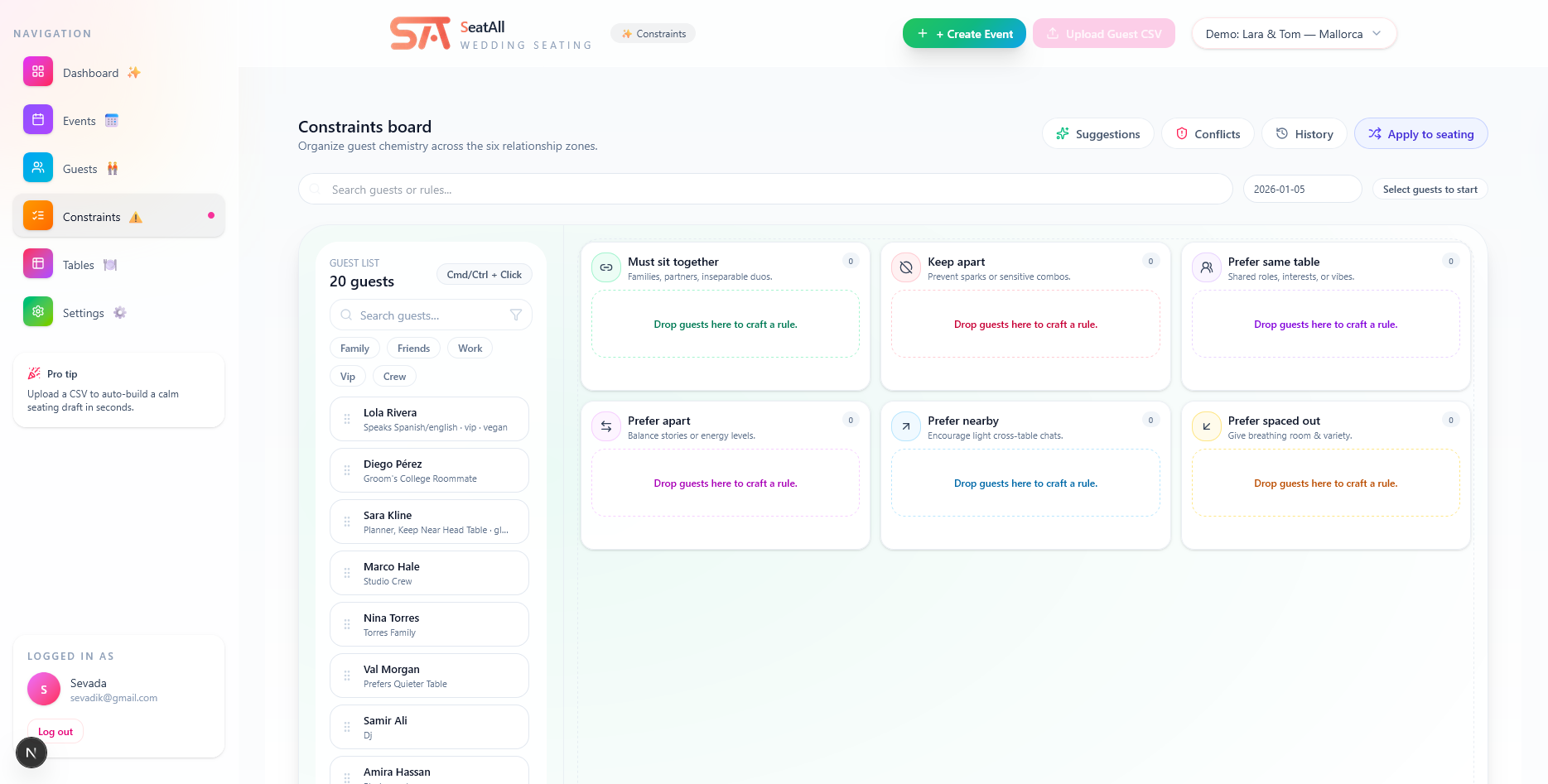 SeatAll screenshot 2