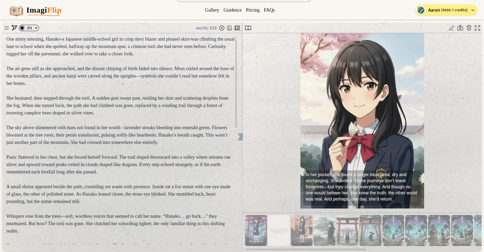 ImagiFlip – AI Story Generator&Flipbook screenshot 2