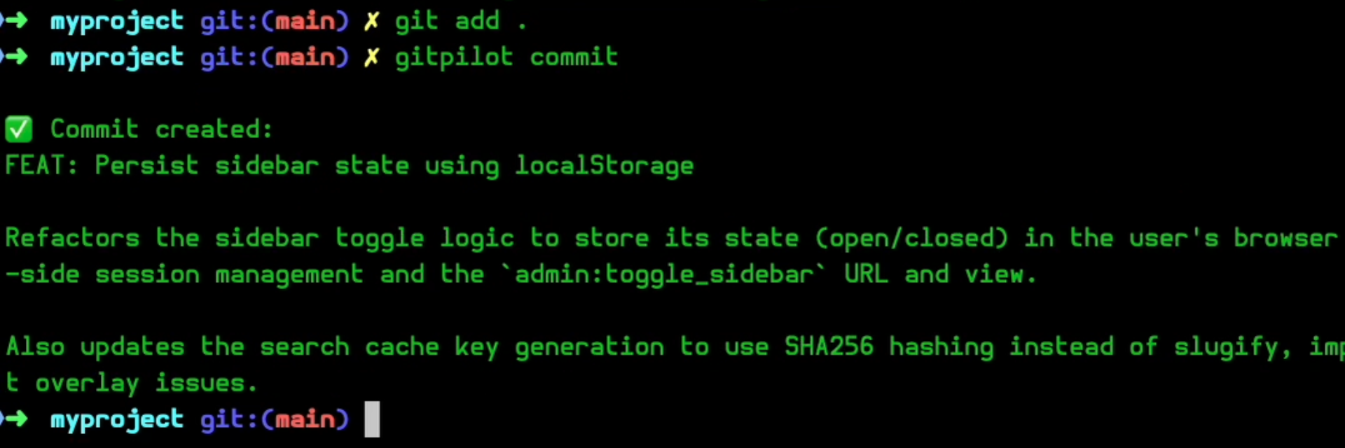 Git Pilot screenshot 1
