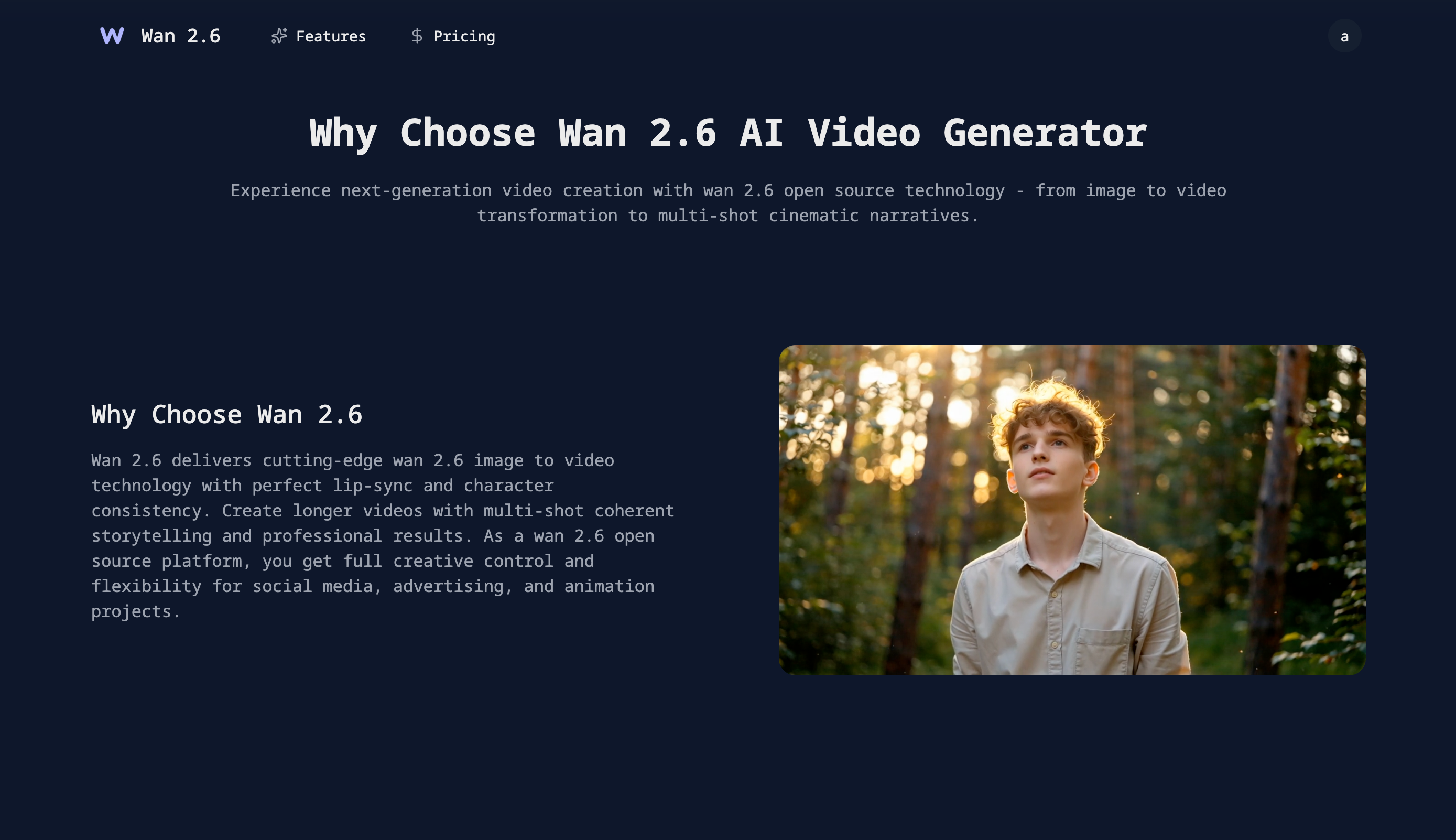Wan 2.6 AI Video Generator screenshot 3