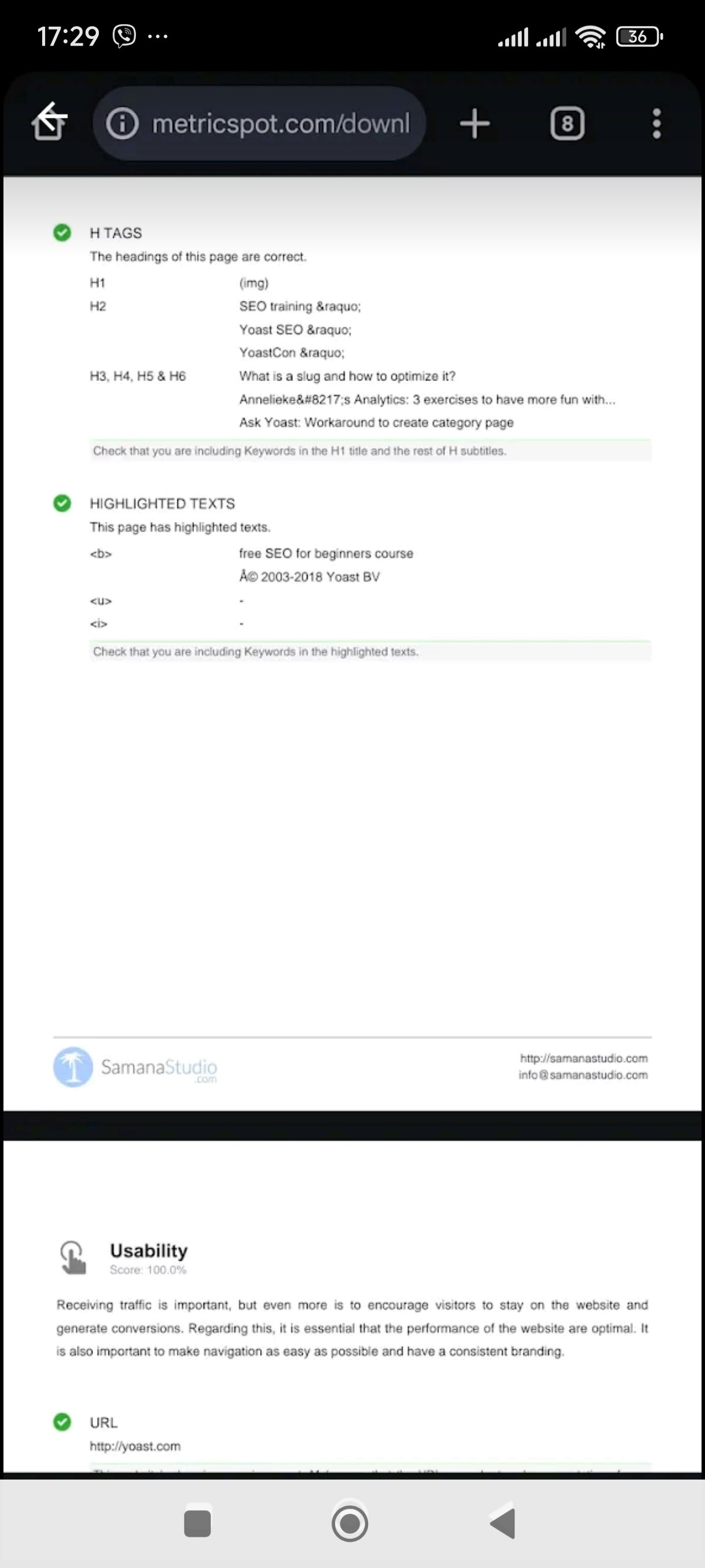 SEO Site Scanner by Site4bizUA screenshot 4