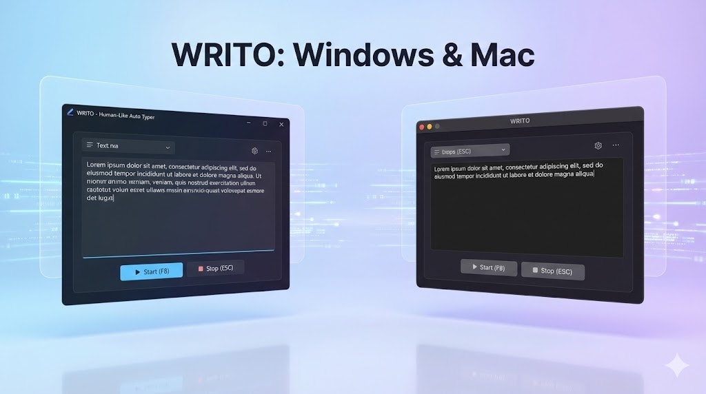 WRITO - The Human-Like Auto Typer screenshot 1