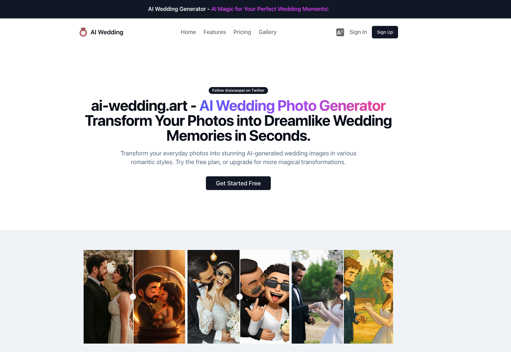 AI Wedding Photo Generator screenshot 1