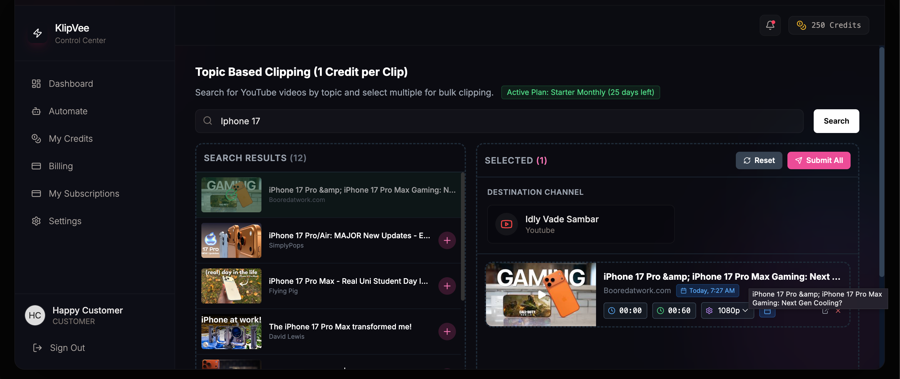KlipVee screenshot 3