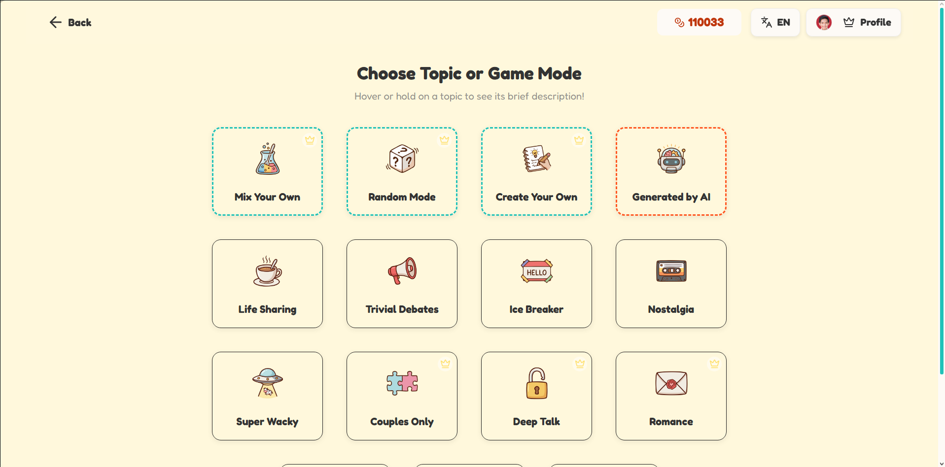kenallebih — AI-powered deep-talk game screenshot 3