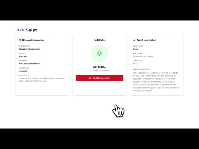 Voice of Customer Studio screenshot 1