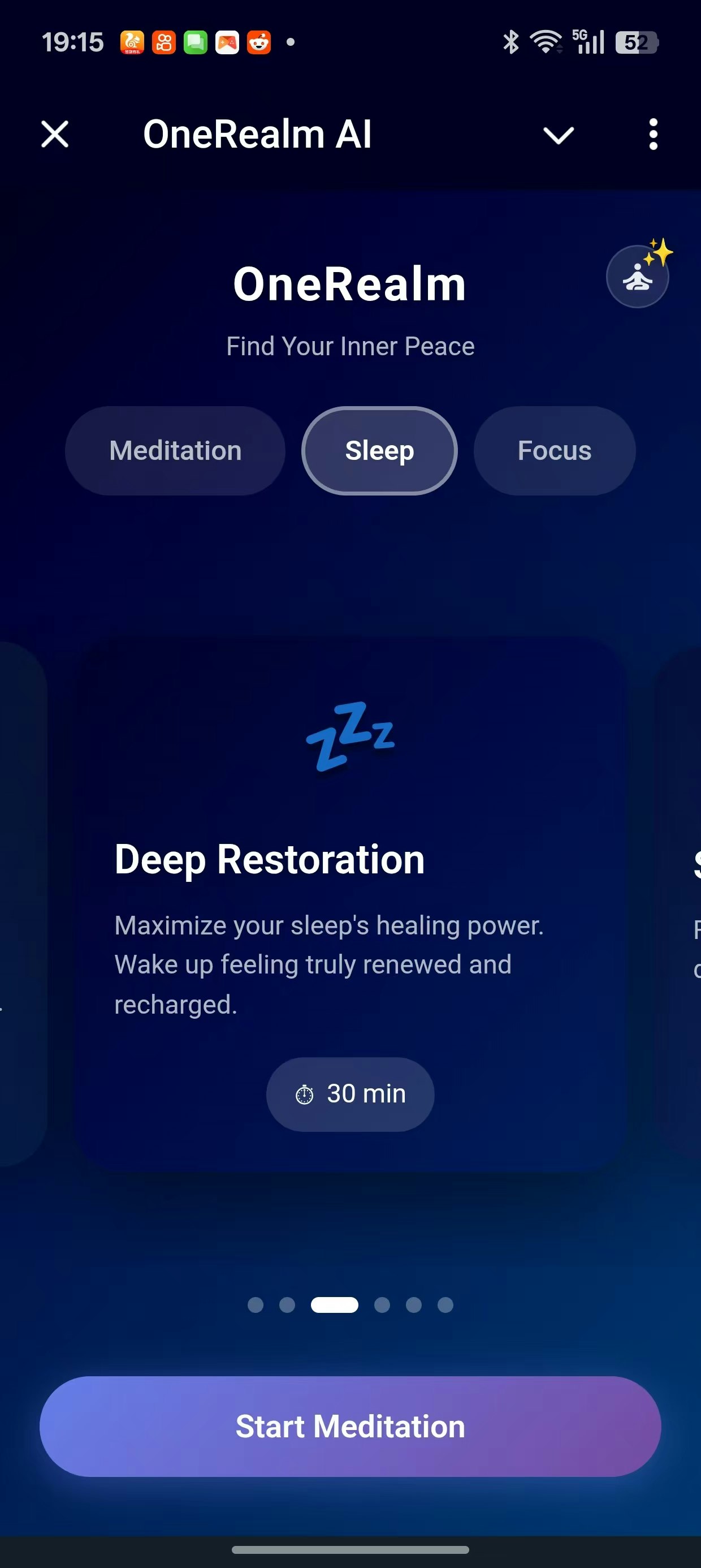 OneRealm AI Meditation Bot screenshot 3