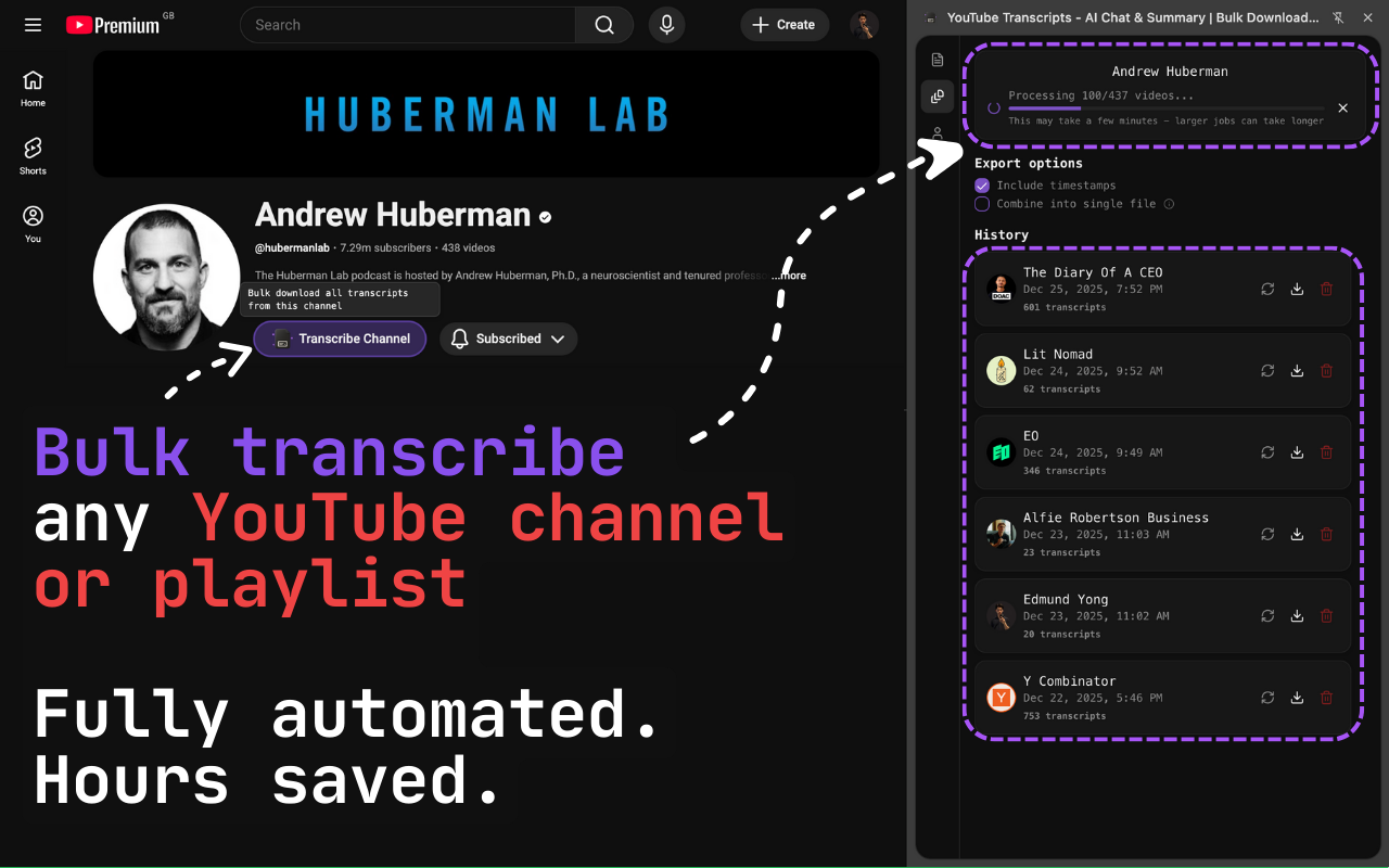 transcribr screenshot 2