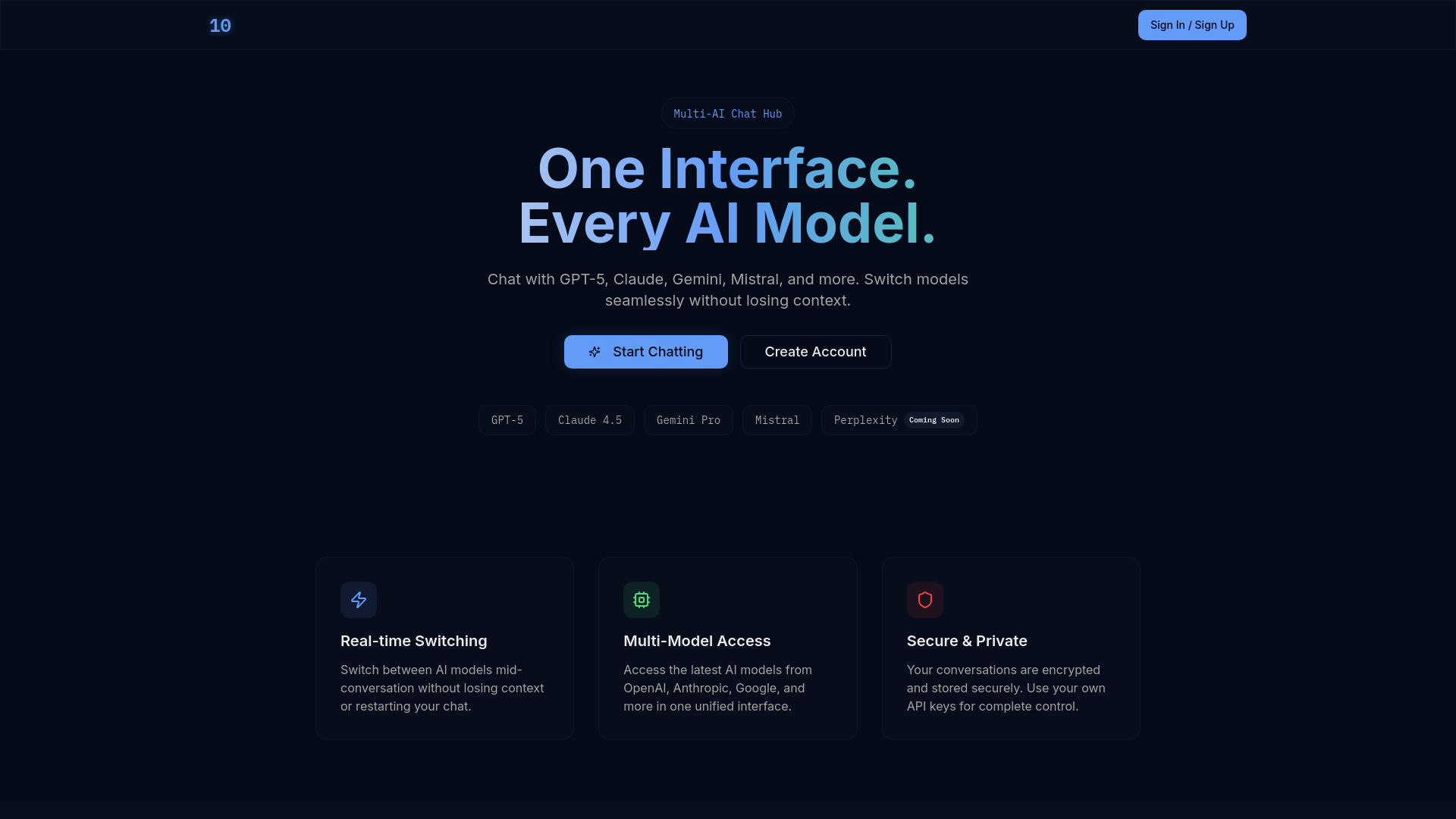 Multi-AI Chat Hub screenshot 2