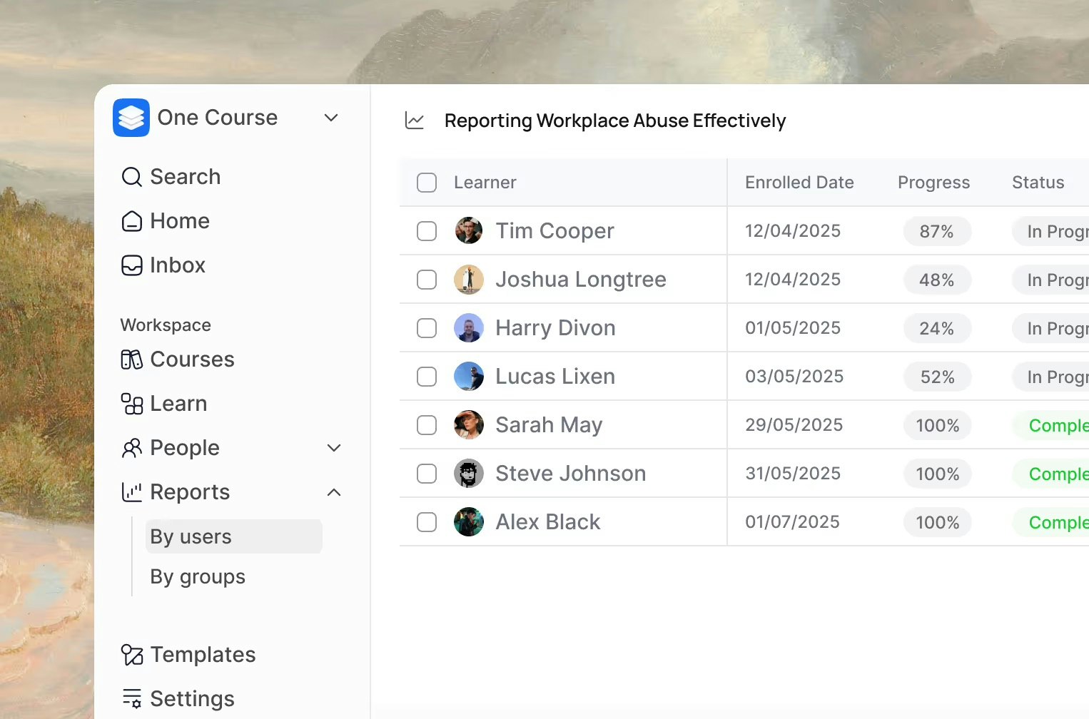 One Course screenshot 2