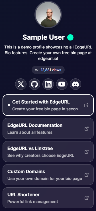 EdgeURL screenshot 2